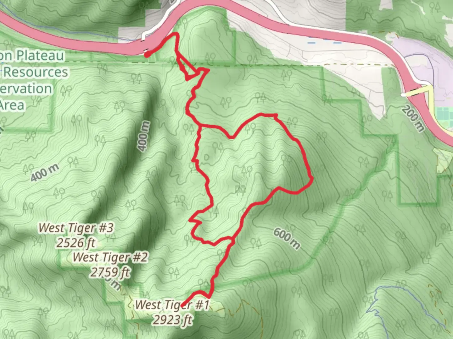 An image depicting the trail High Point Trail and Preston Trail and its surrounding area.