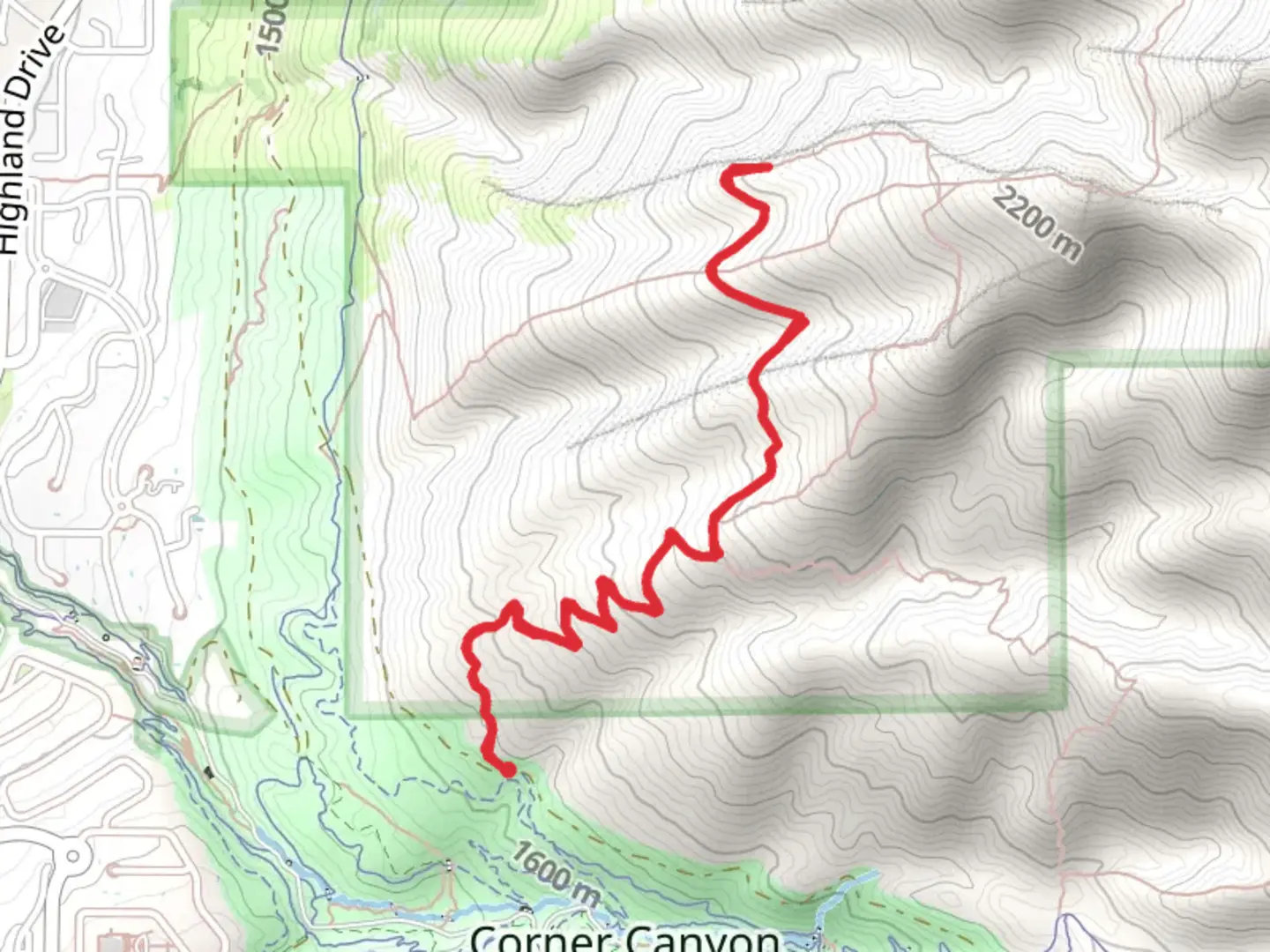 An image depicting the trail Draper Ridge Trail and its surrounding area.