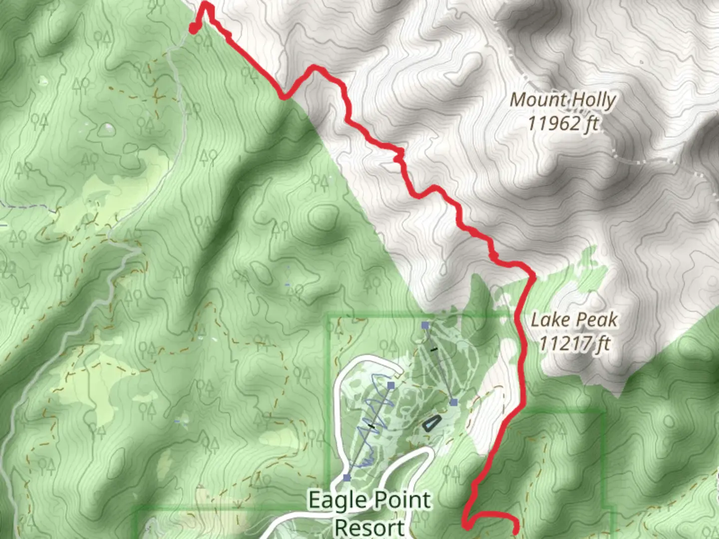 An image depicting the trail Puffer Lake Trail and its surrounding area.
