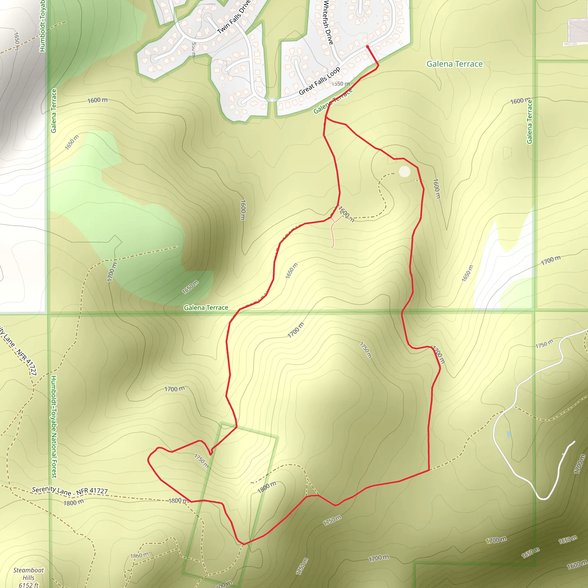 Whitefish Drive Loop - South mobile static map
