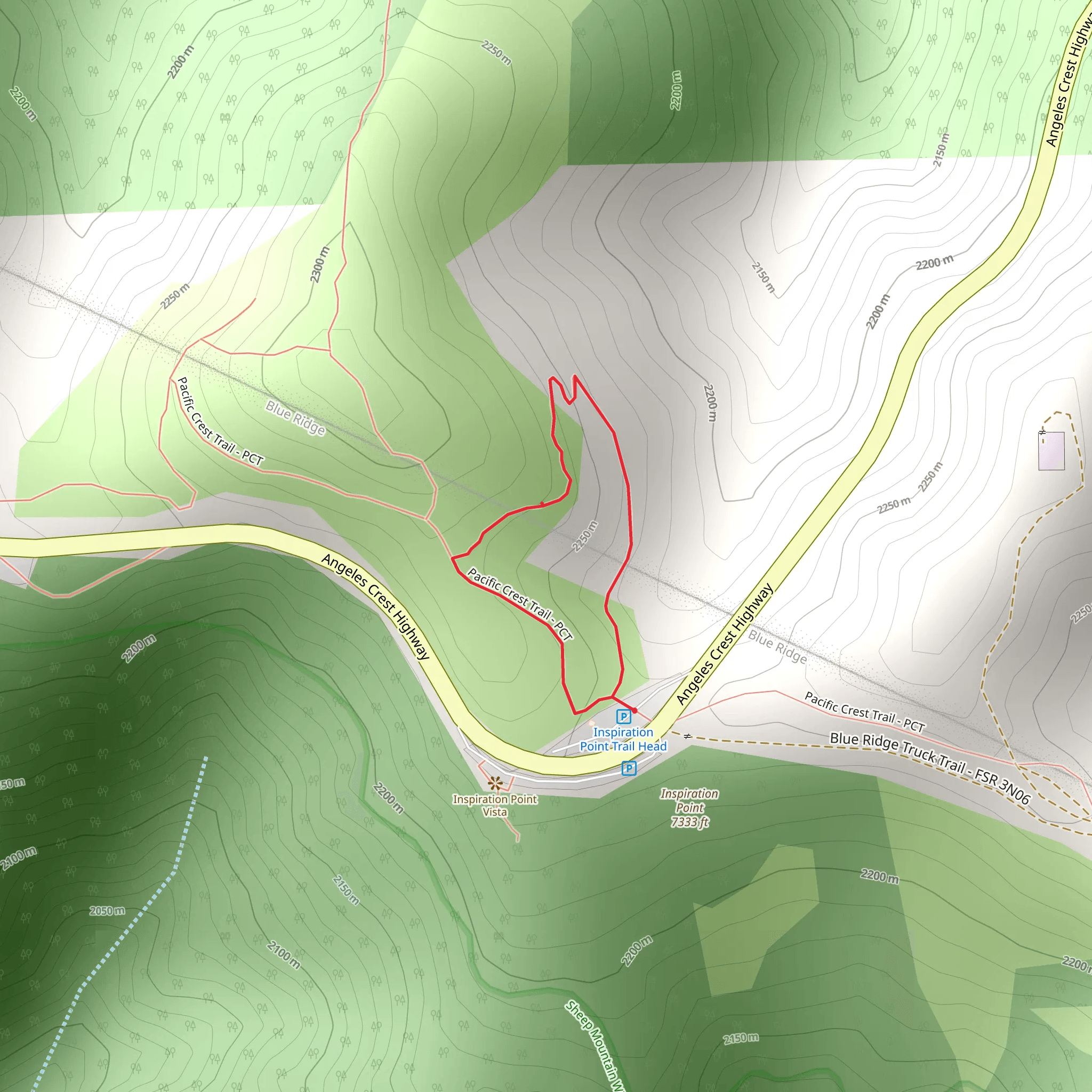 Lightning Ridge Nature Loop Trail mobile static map