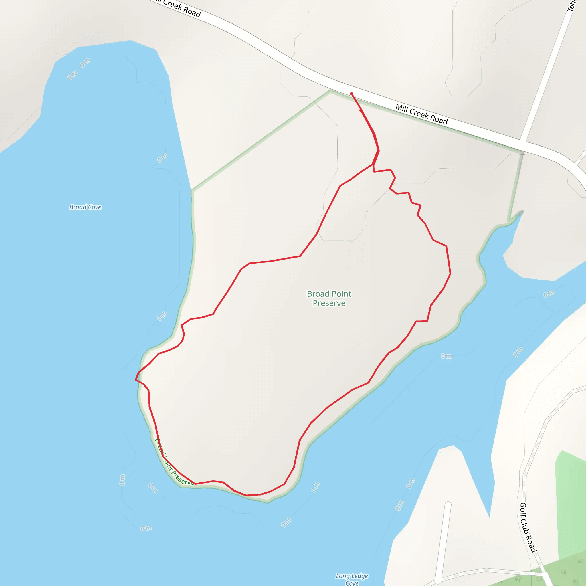 Broad point from Mill Creek Road mobile static map