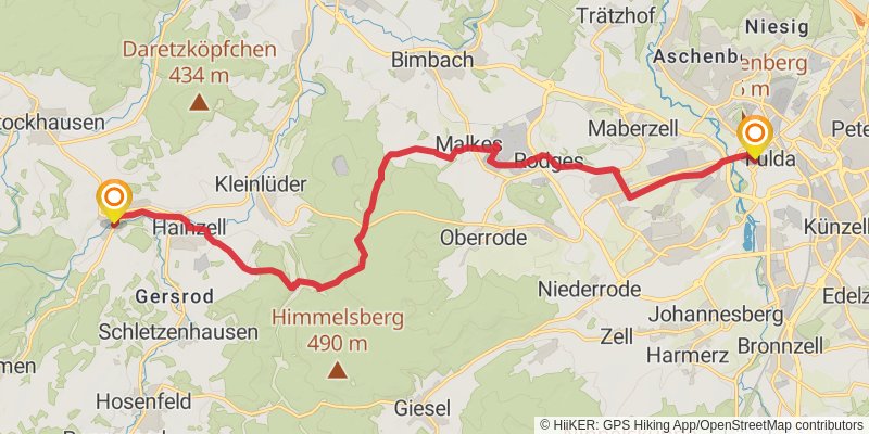 Bonifatius - Route stage 9 Map