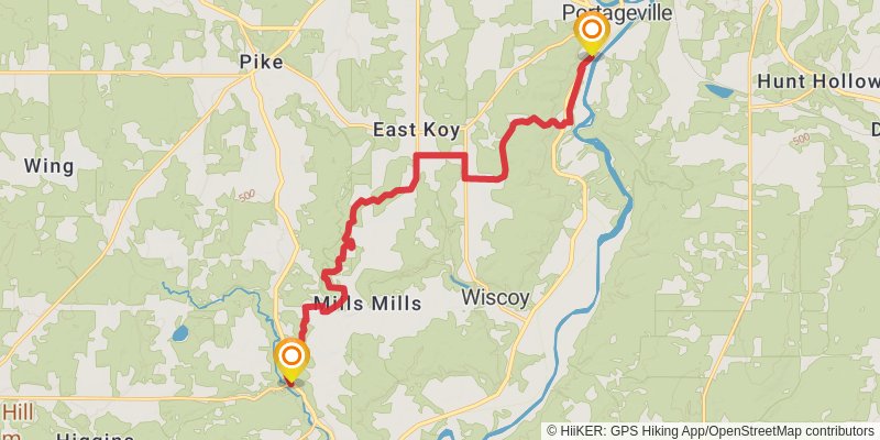 North Country Trail - New York stage 11 Map