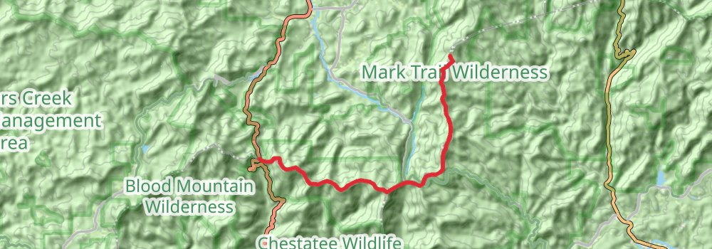 Appalachian Trail - Georgia stage 5 Map