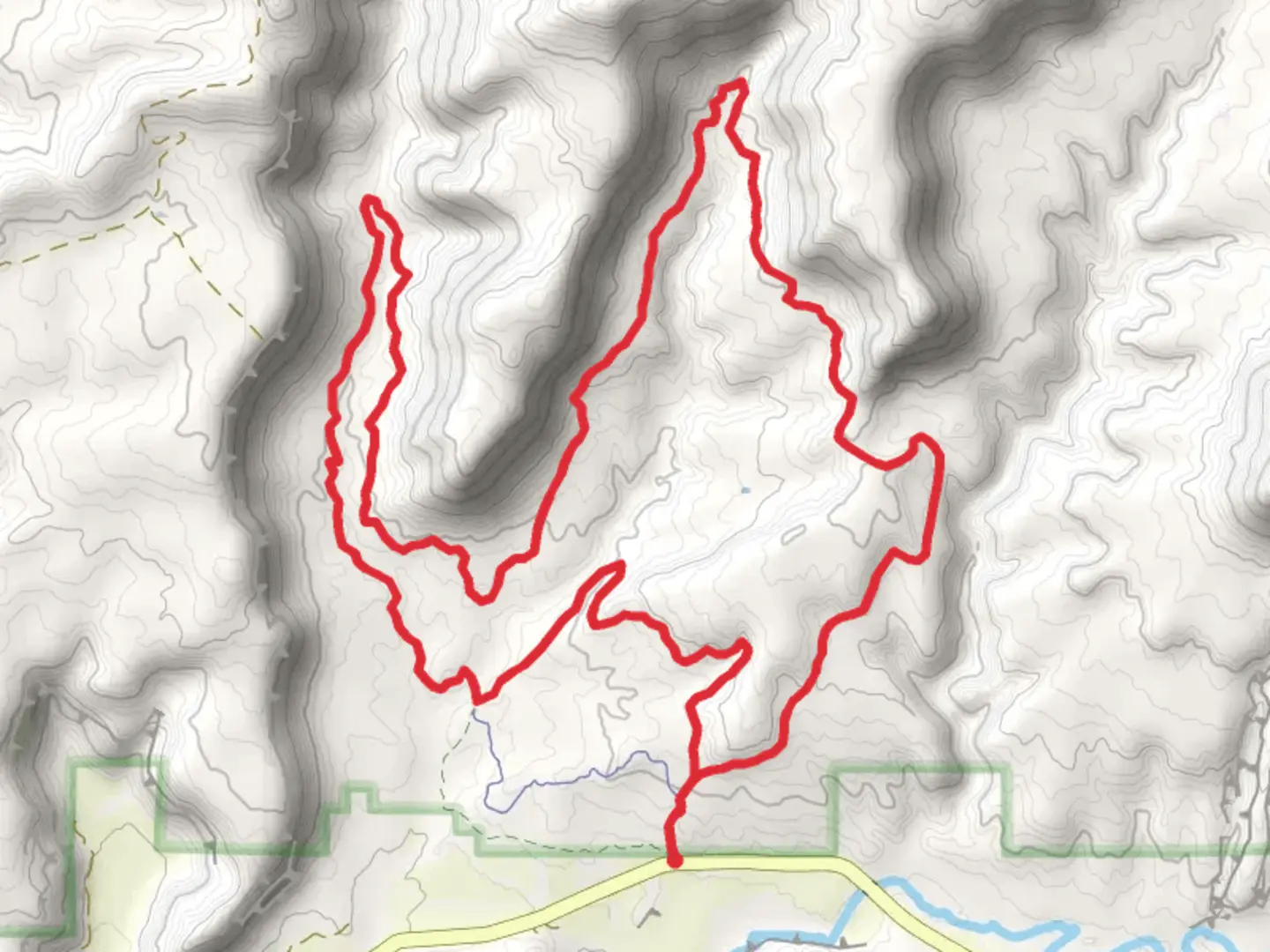 An image depicting the trail Sand Canyon and East Rock Creek Loop Trail and its surrounding area.