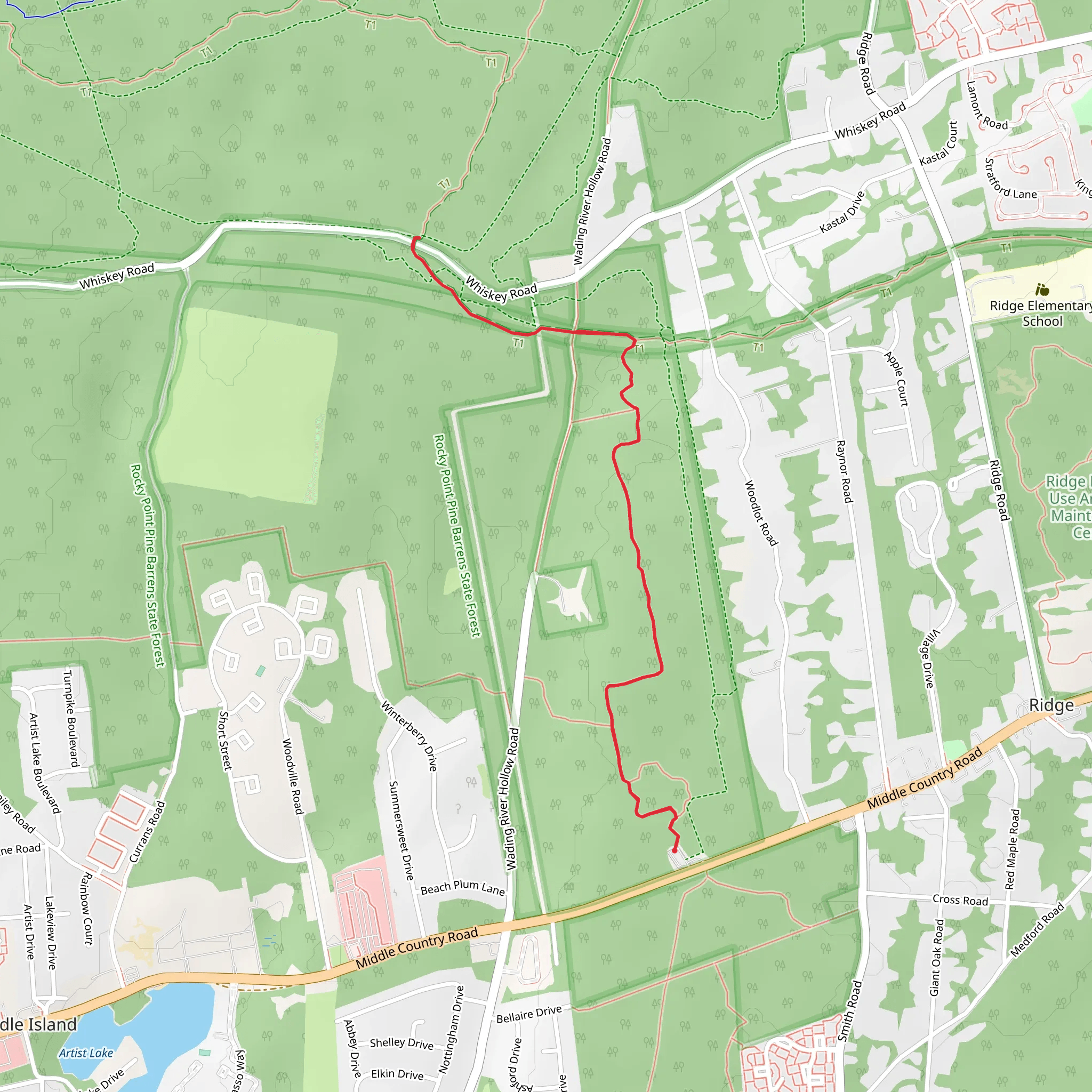 Paumanok Path Connector Trail mobile static map
