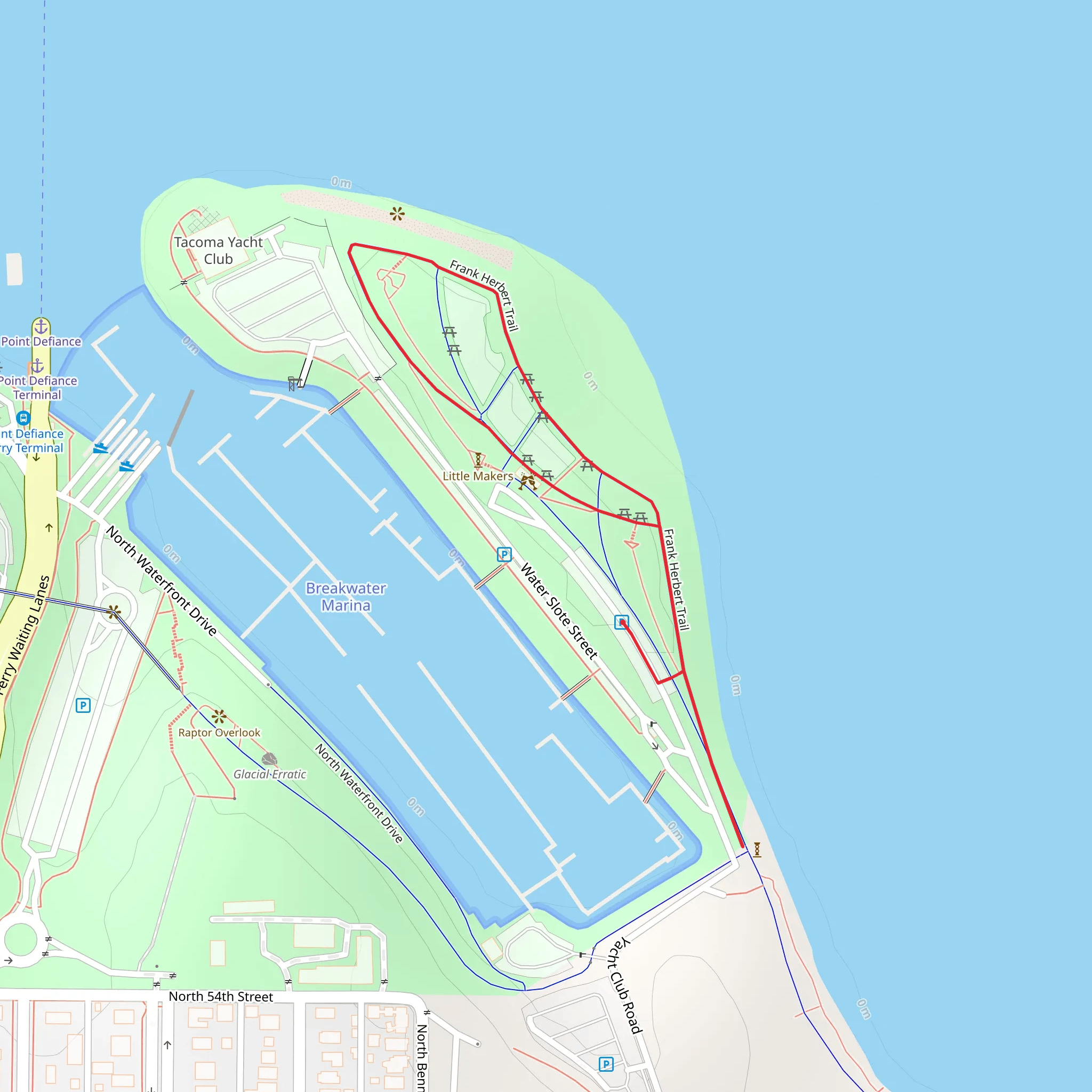 Frank Herbert Loop Trail mobile static map