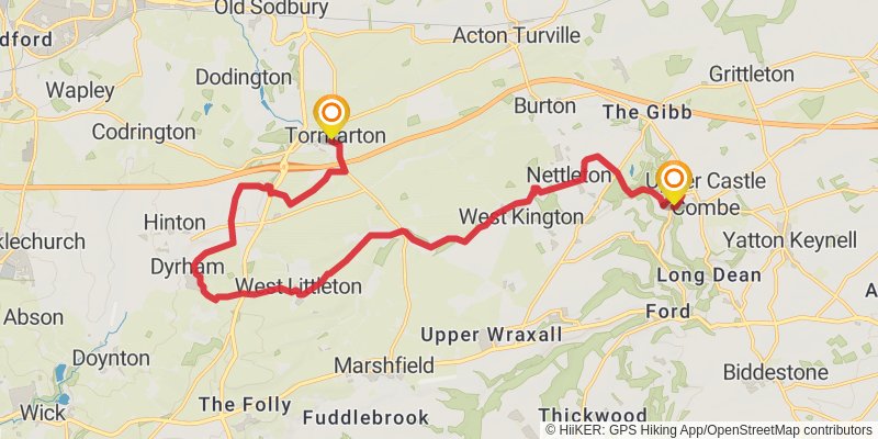 Celtic Way stage 25 Map