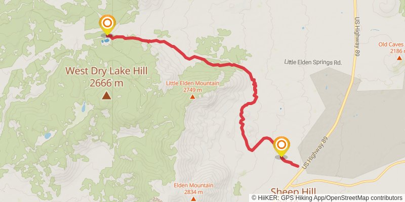 Little Elden Trail stage 2 Map