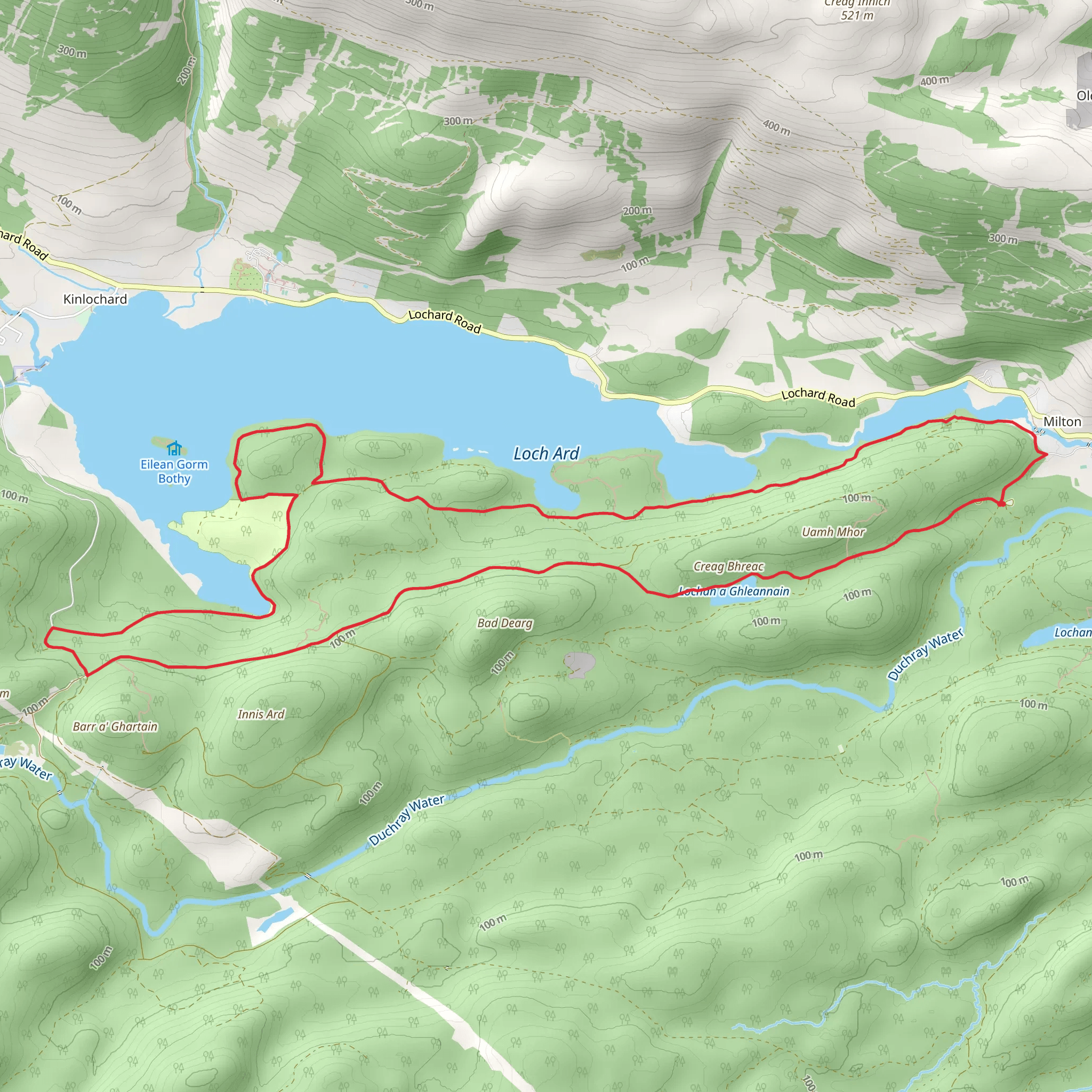 Eight Mile Loop Trail mobile static map