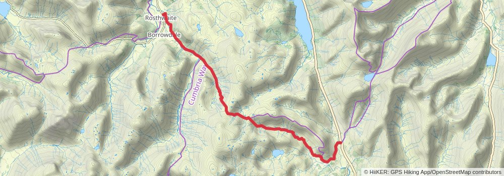 Coast to Coast Walk stage 4 Map