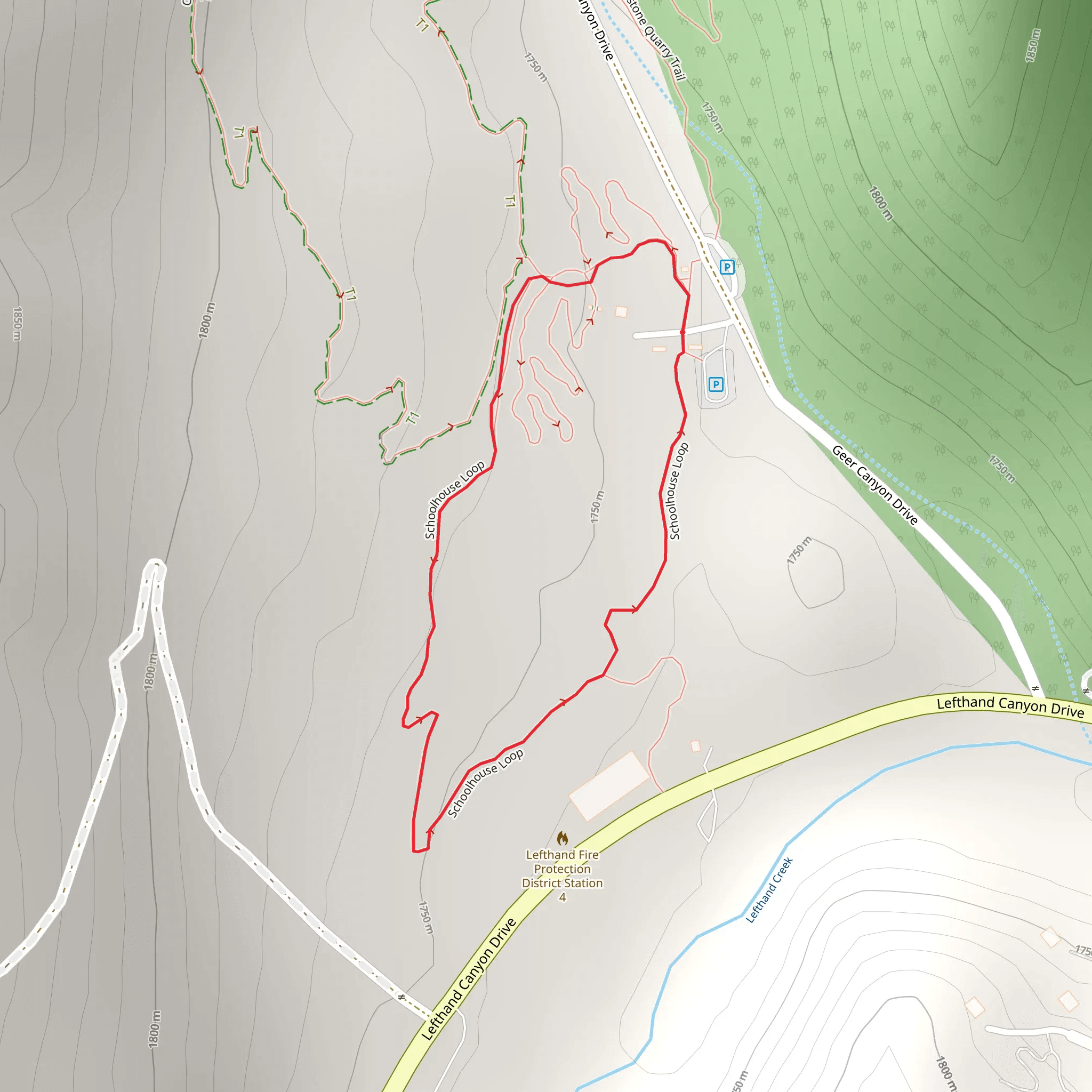 Schoolhouse Loop mobile static map