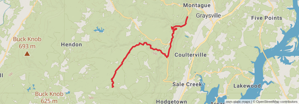 American Perimeter Trail - Southern Appalachian Primary stage 86 Map