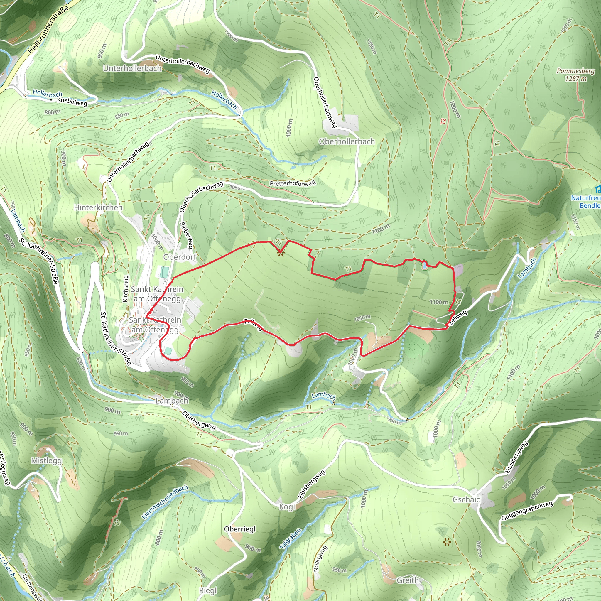 Rowanberry Panorama Trail mobile static map