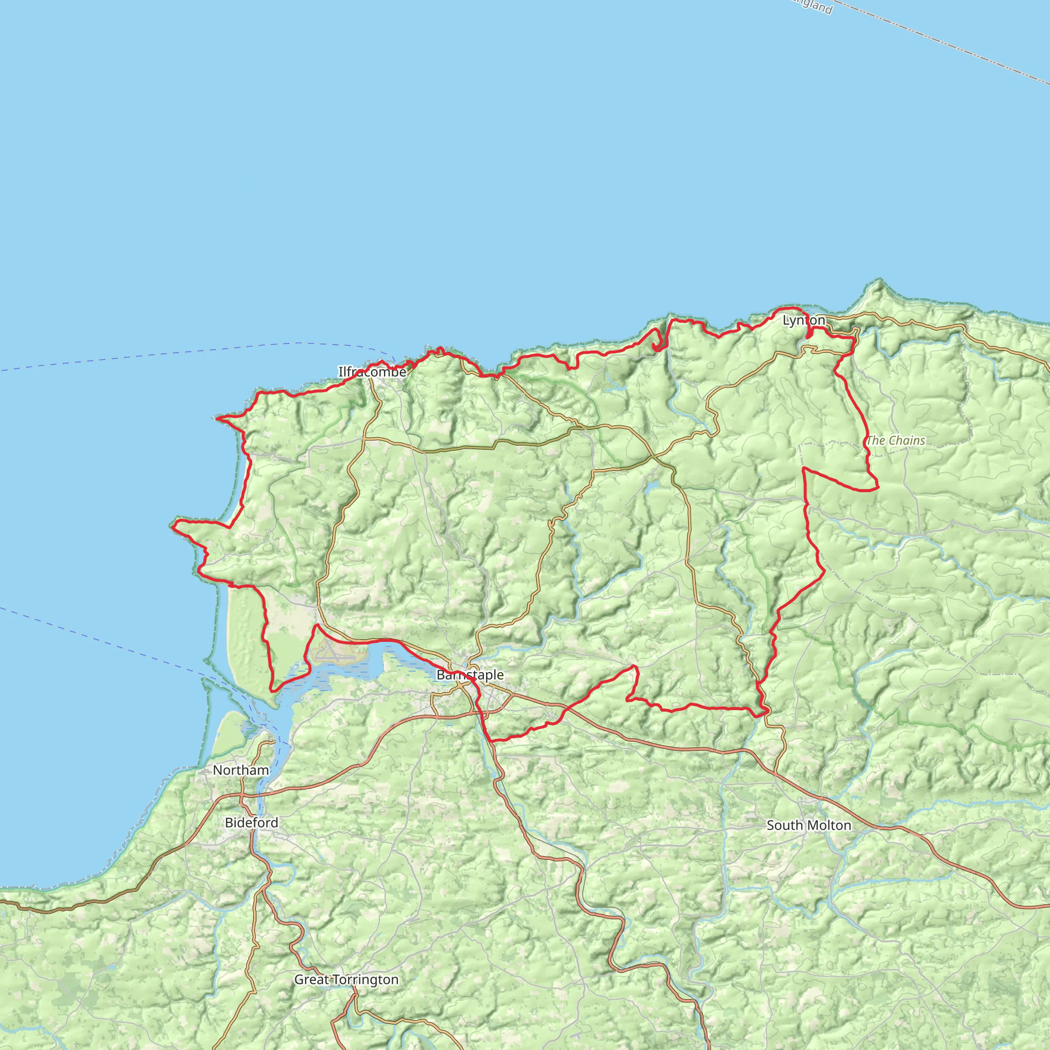 Tarka Trail mobile static map