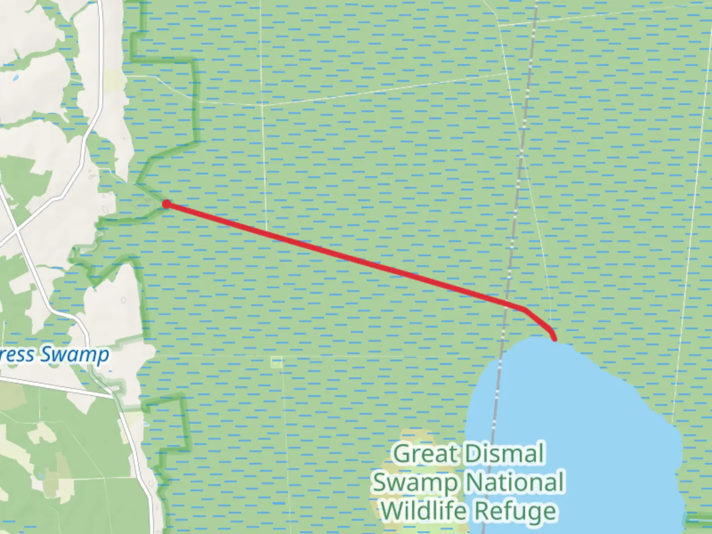 An image depicting the trail Washington Ditch Trail and its surrounding area.
