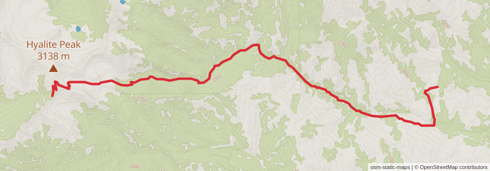 American Perimeter Trail - Rocky Mountains Primary stage 74 Map
