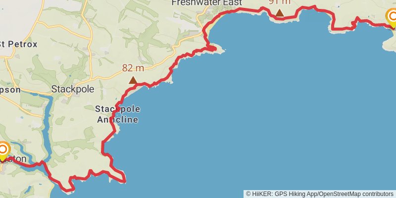 South Landsker Loop via Landsker Borderlands Trail stage 3 Map