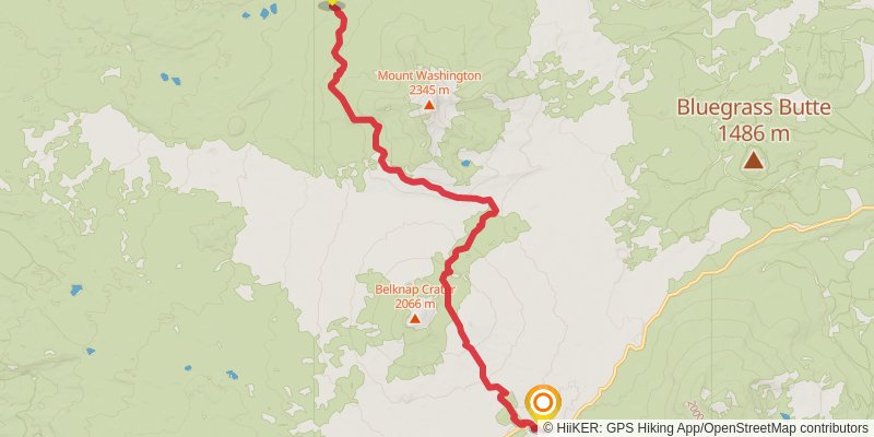 Pacific Crest Trail - Mount Hood To Mount Mcgloughlin stage 12 Map
