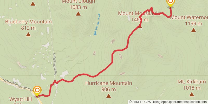 Appalachian Trail stage 175 Map