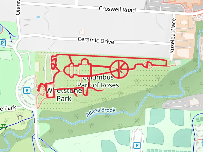 Columbus Park of Roses Walk