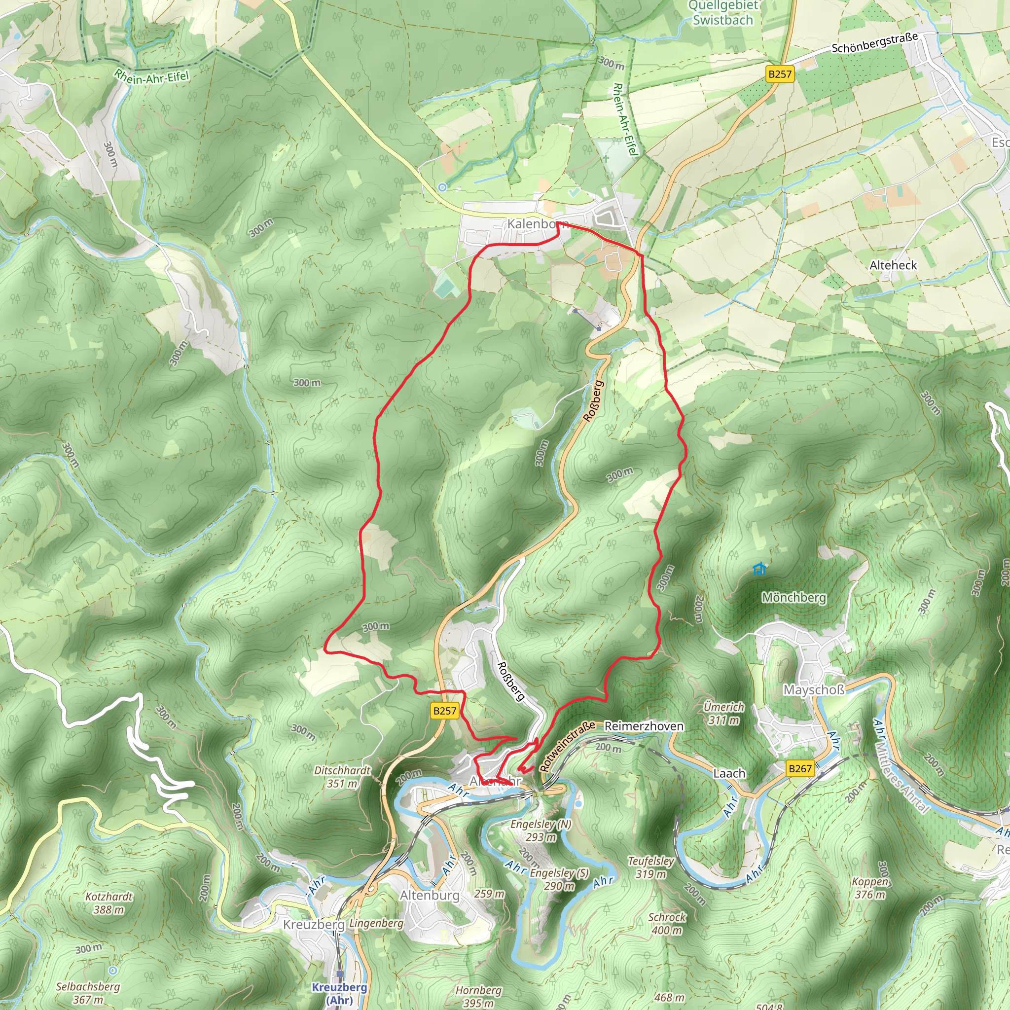 Altenahr Rundweg Loop mobile static map