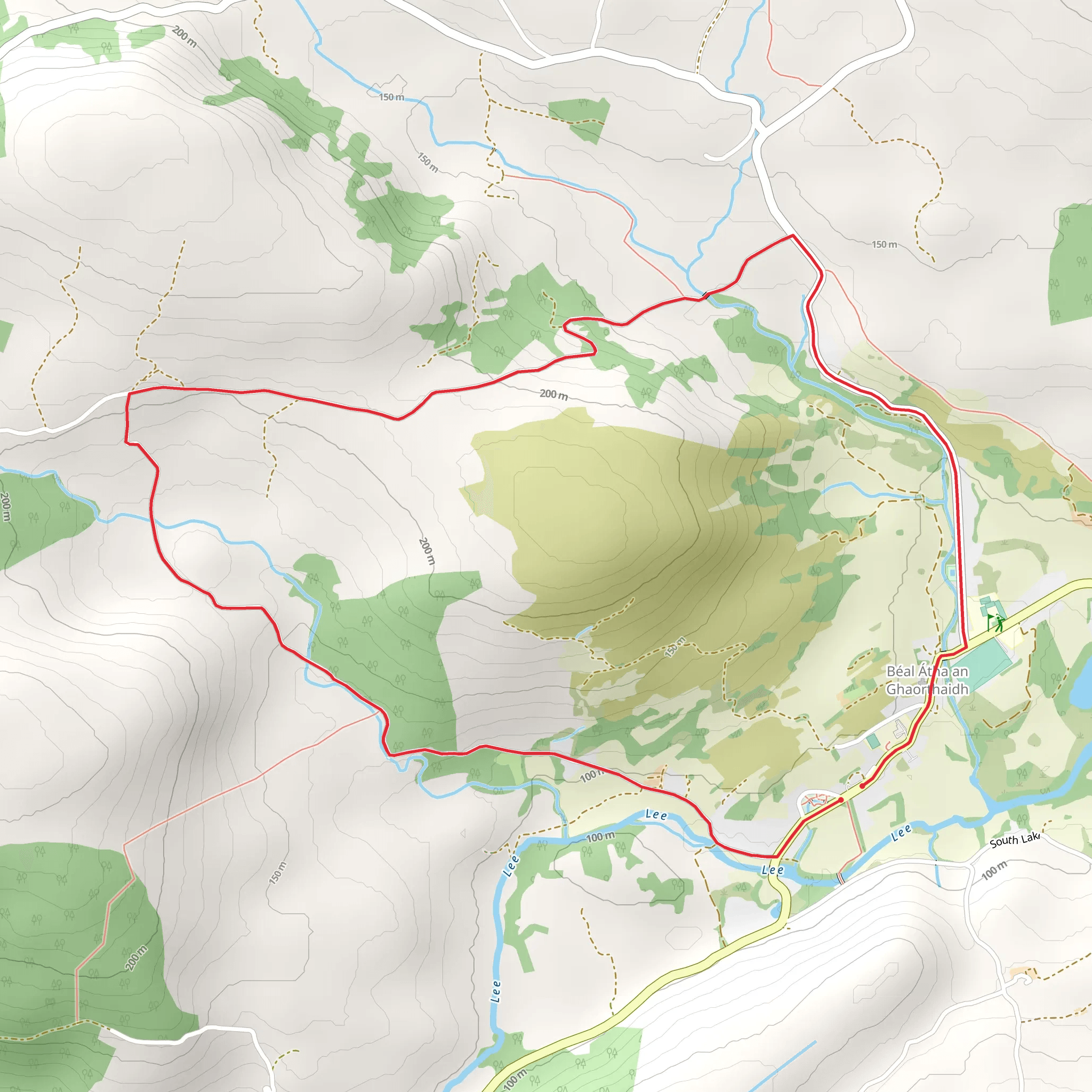 Ballingeary Loops – Ceimcoraboula Loop mobile static map
