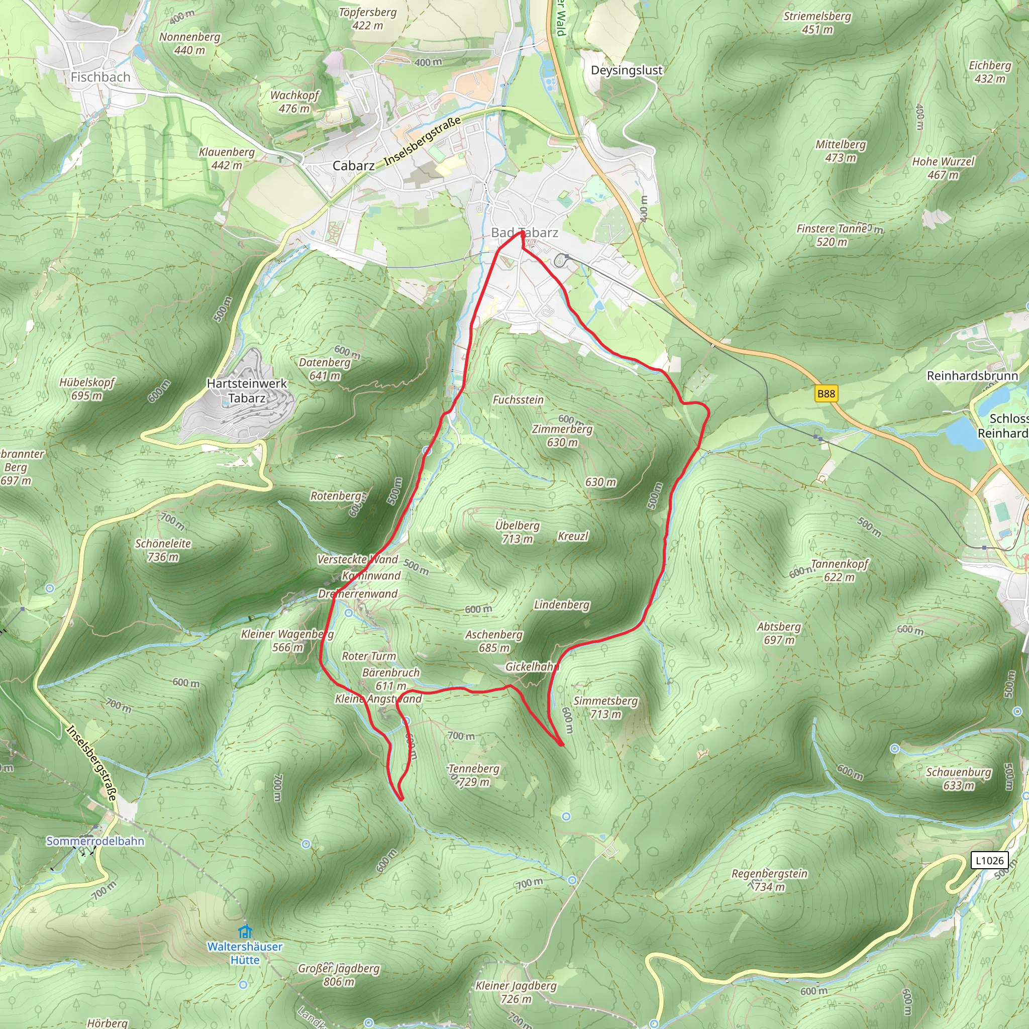 Tabarz Loop mobile static map