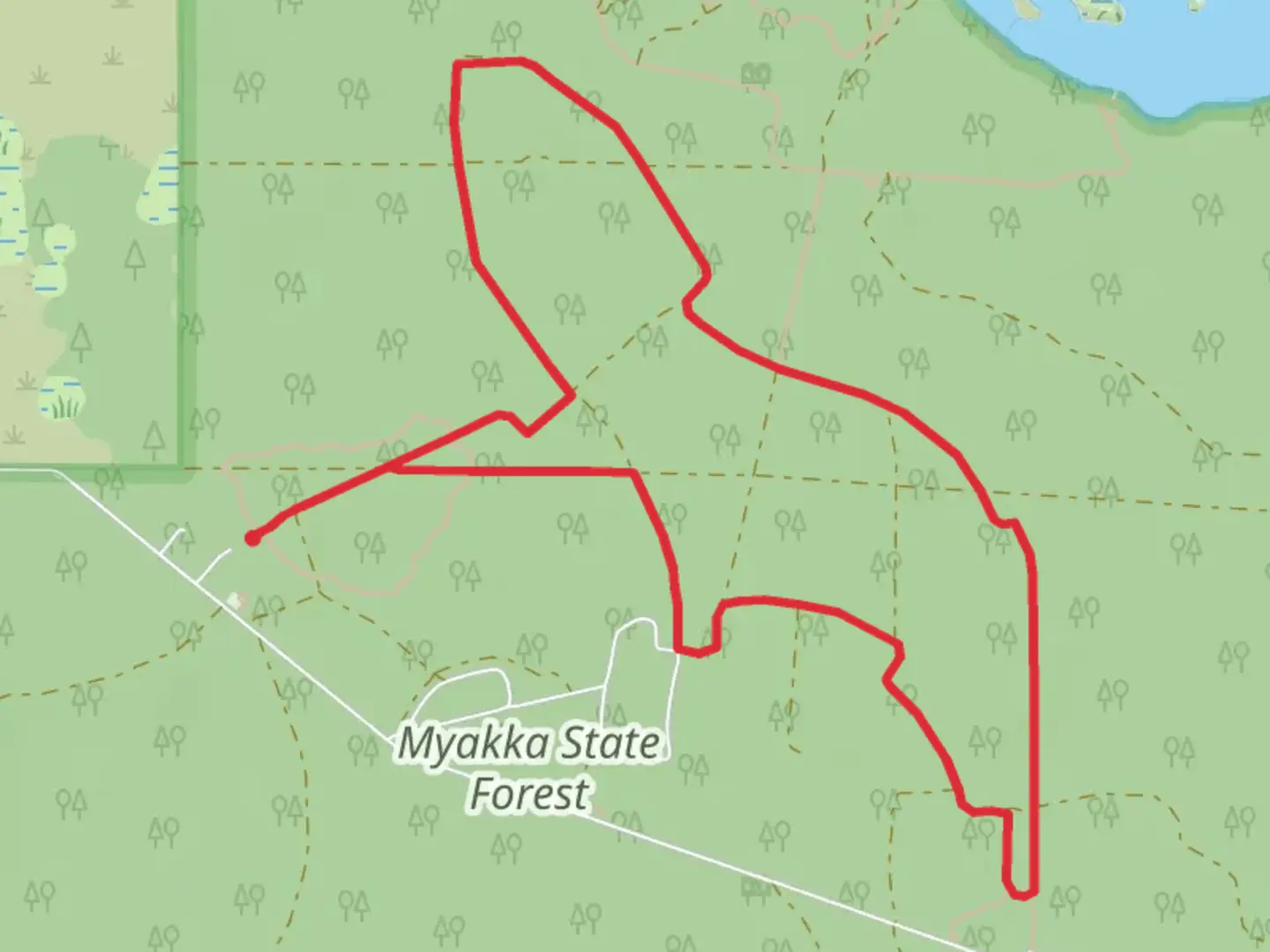 An image depicting the trail North Loop and its surrounding area.