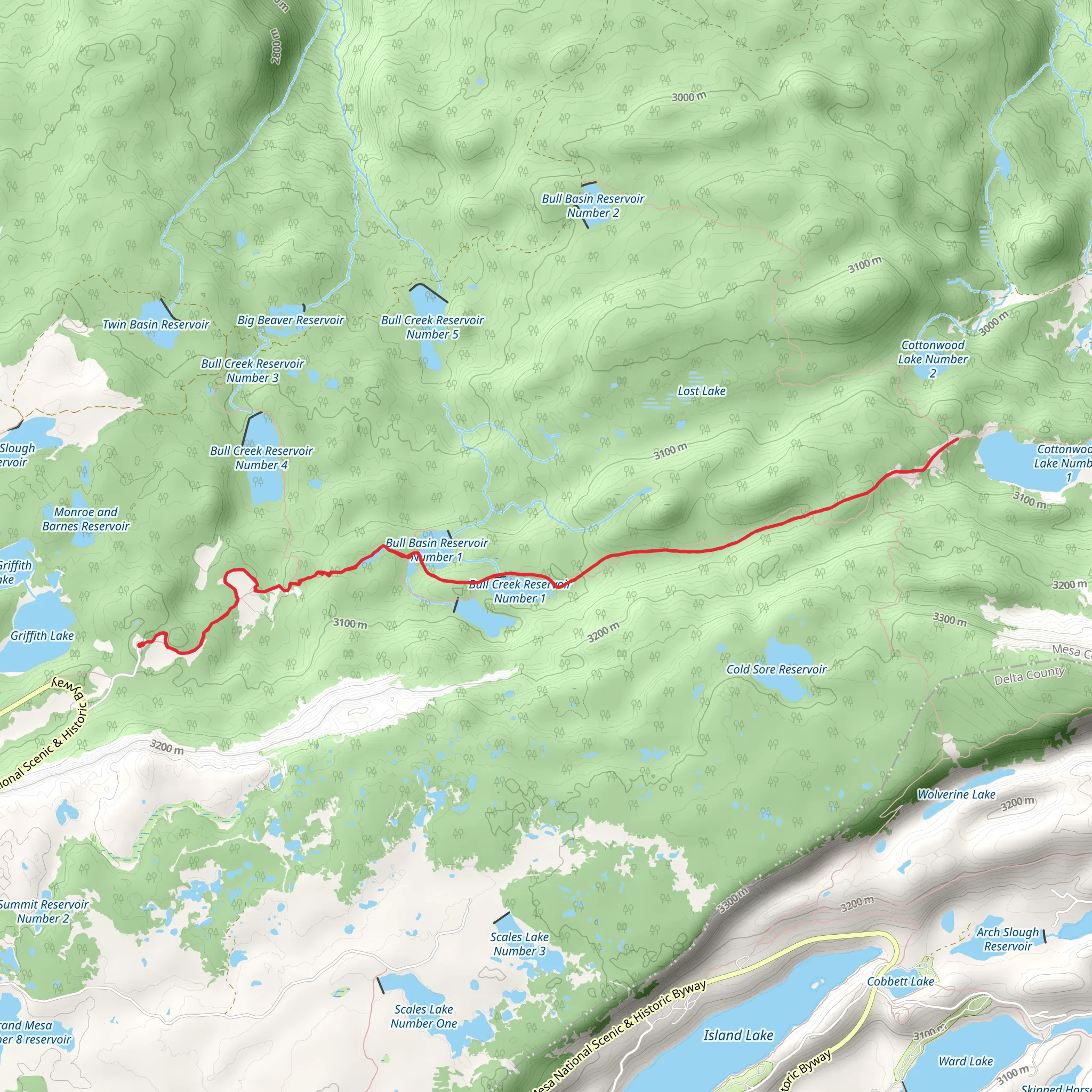 Lake of the Woods Trail mobile static map