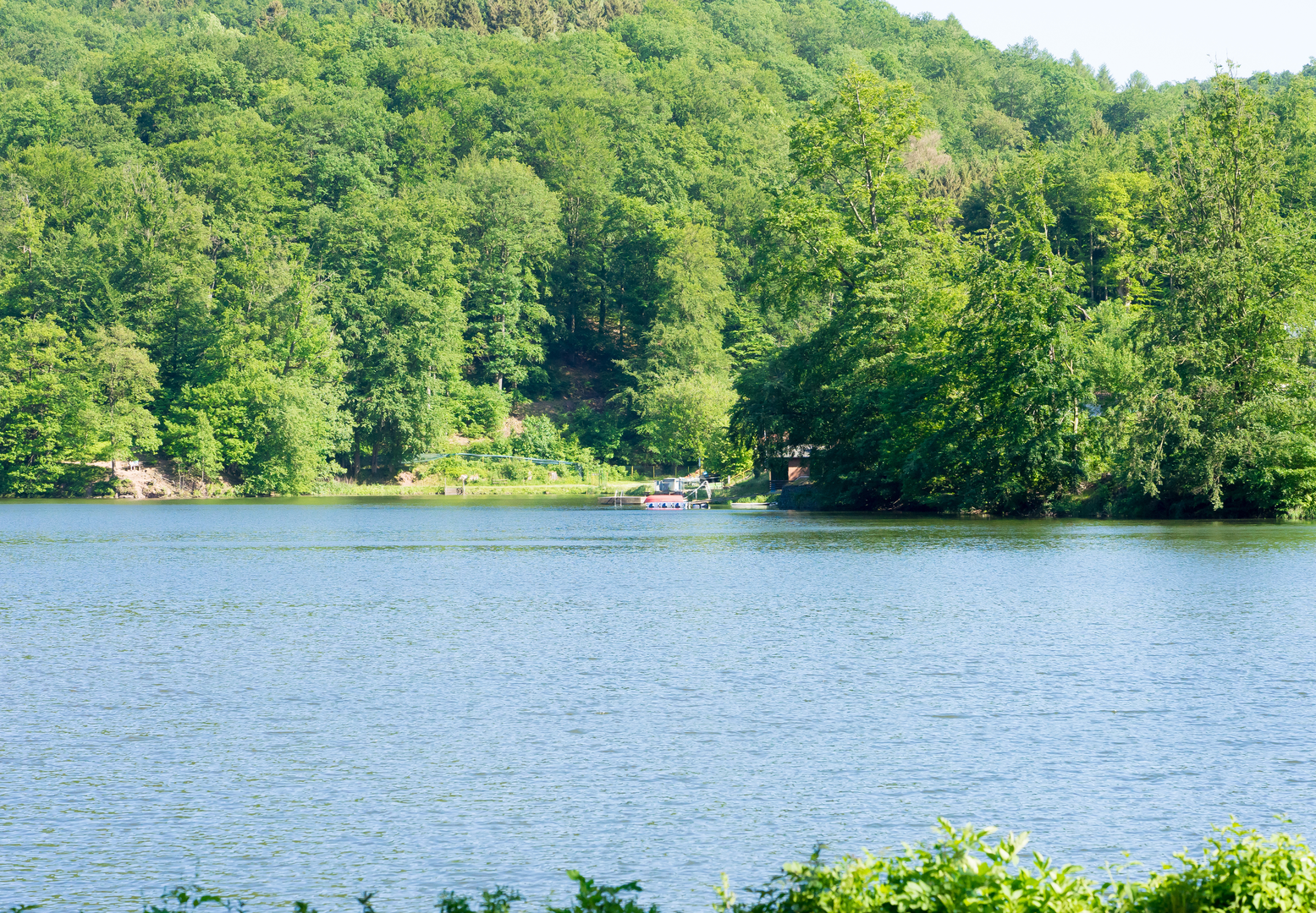 An image depicting the trail Harzer Baudensteig and its surrounding area.