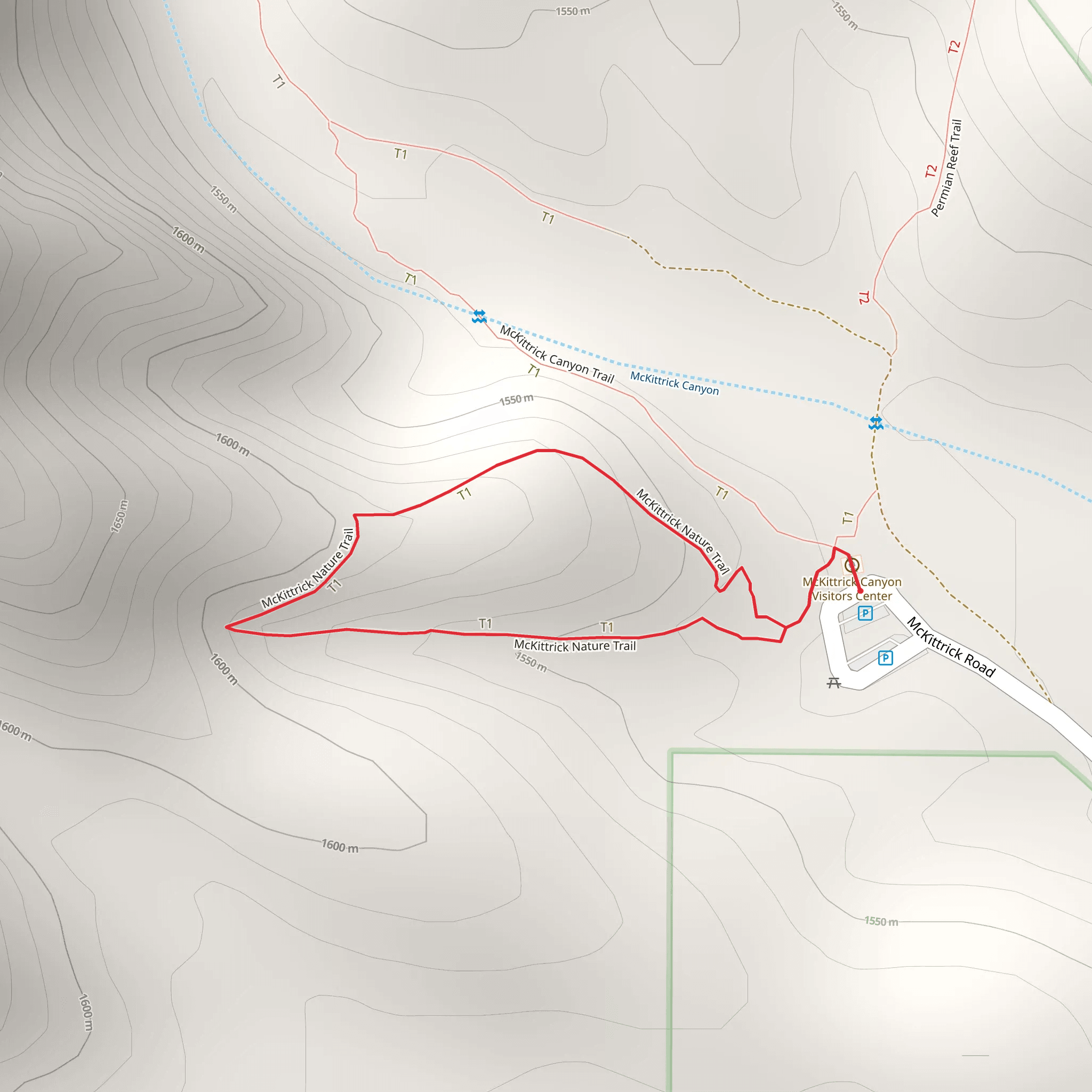 McKittrick Nature Loop Trail mobile static map