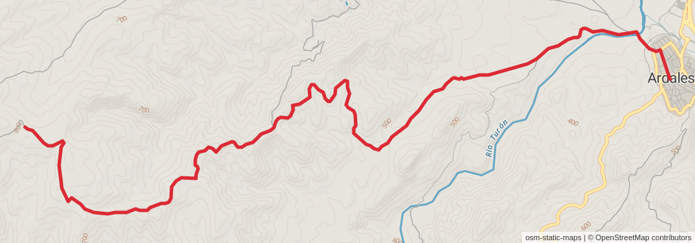 GR 249 Gran Senda de Málaga stage 23 Map