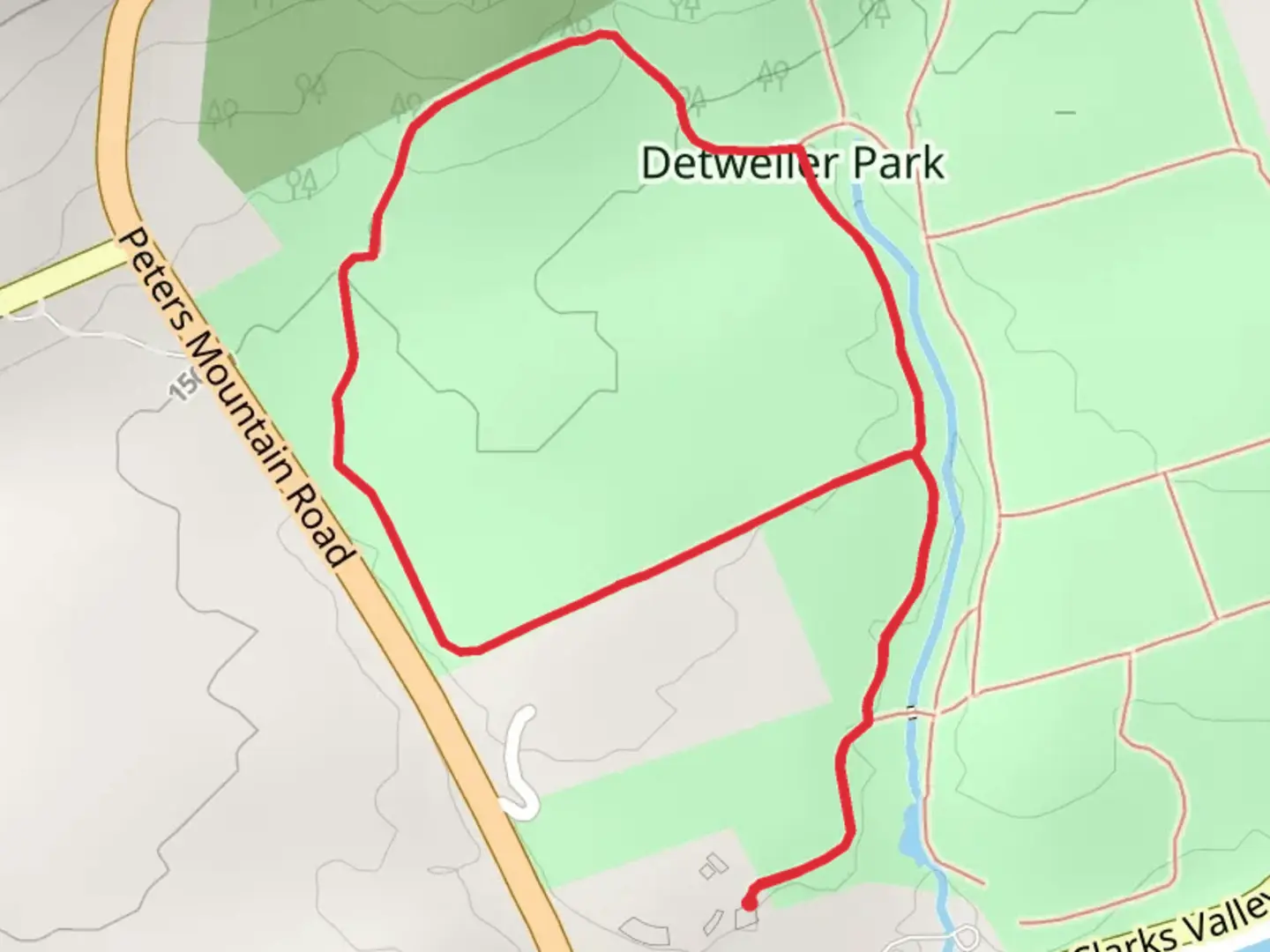 An image depicting the trail Airstrip Loop Trail and its surrounding area.