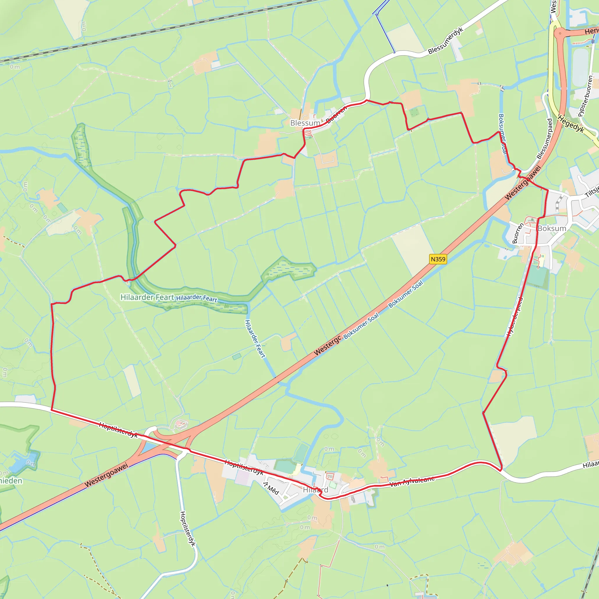 Ringiapaad and Haitze Holwerdapaad Loop mobile static map