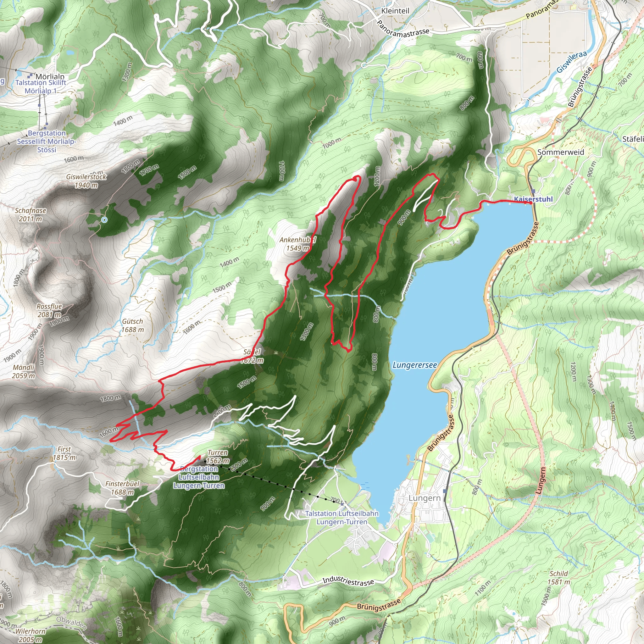 Schmetterlingspfad Lungern mobile static map