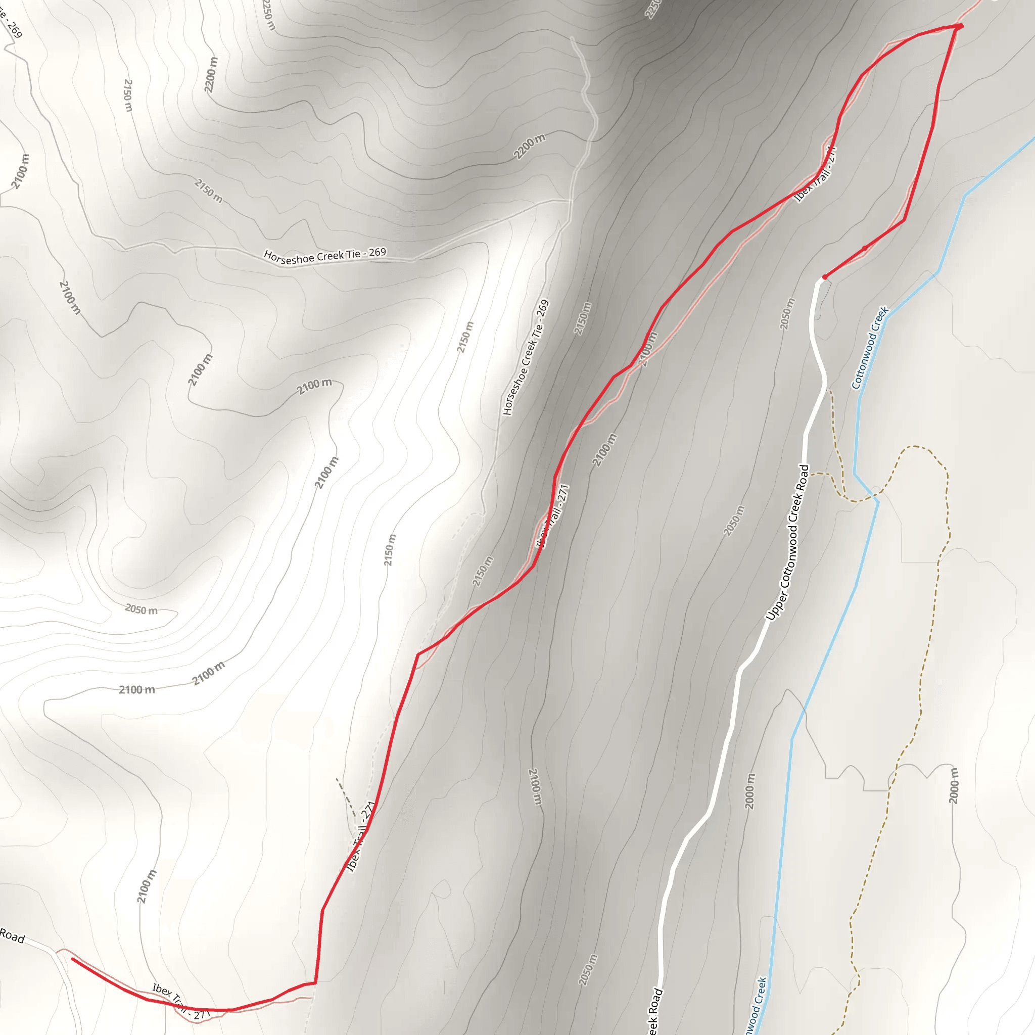 Ibex Trail mobile static map