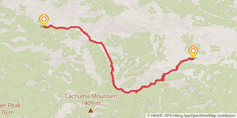 Manzana Trail via Horse Canyon Trail stage 3 Map