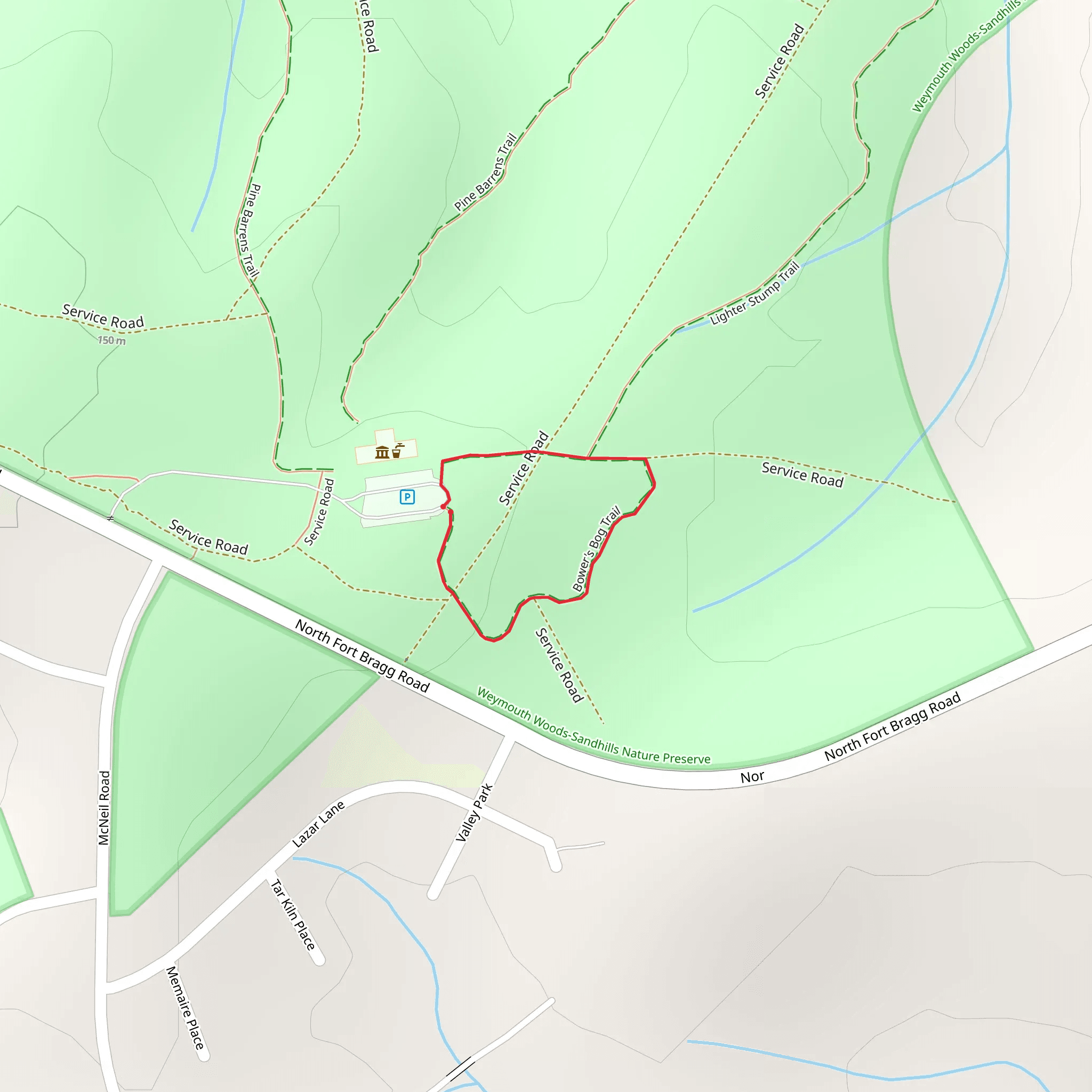 Bower's Bog Loop Trail mobile static map