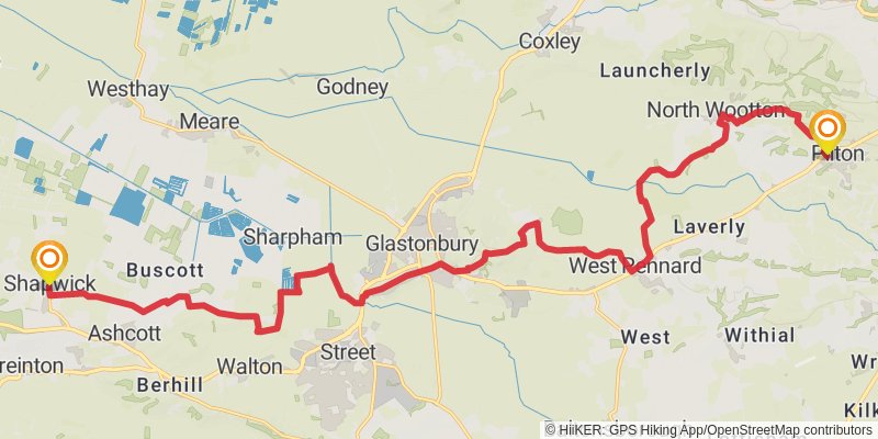 Mary Michael Pilgrims Way stage 24 Map