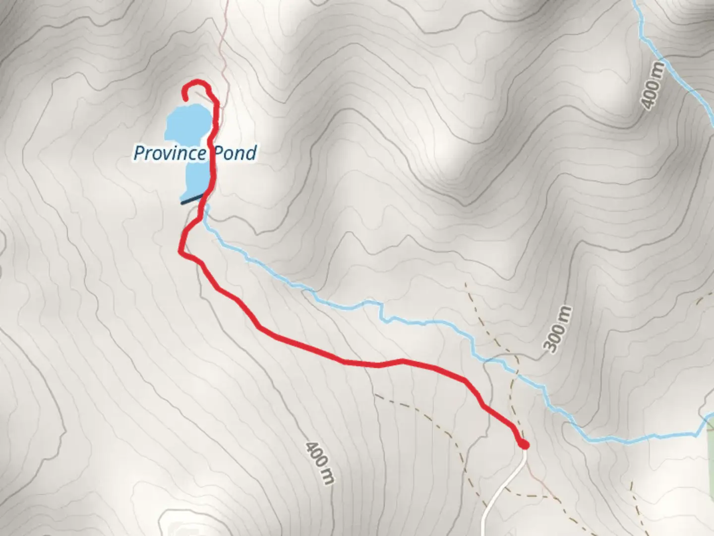 An image depicting the trail Province Brook Trail and its surrounding area.