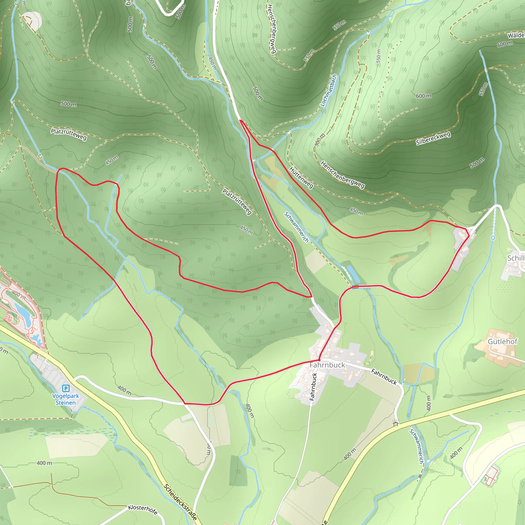 Fahrnbuck Loop mobile static map