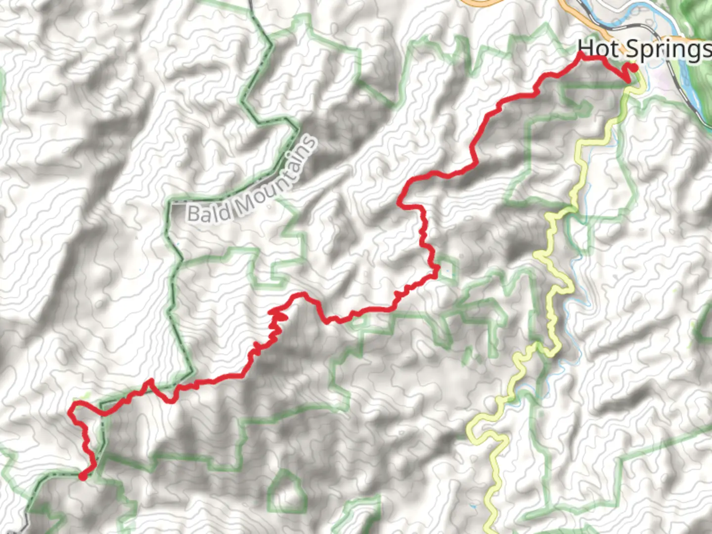 An image depicting the trail Appalachian Trail via Lemon Gap and its surrounding area.