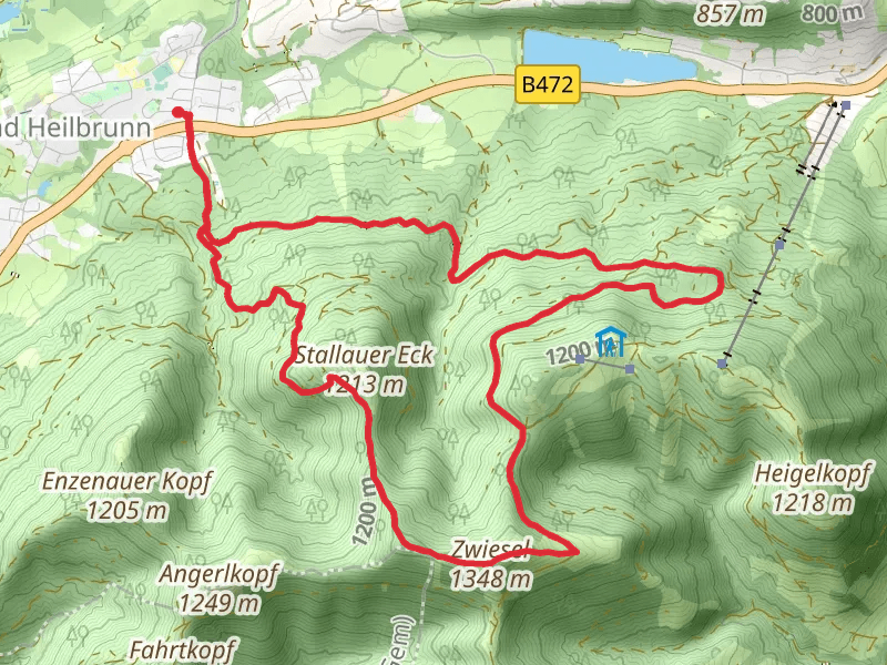 Zwiesel and Stallauer Kopf Loop via Kleine Bergrunde