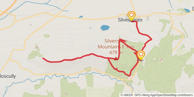 Silvermines Ridge Trail stage 2 Map