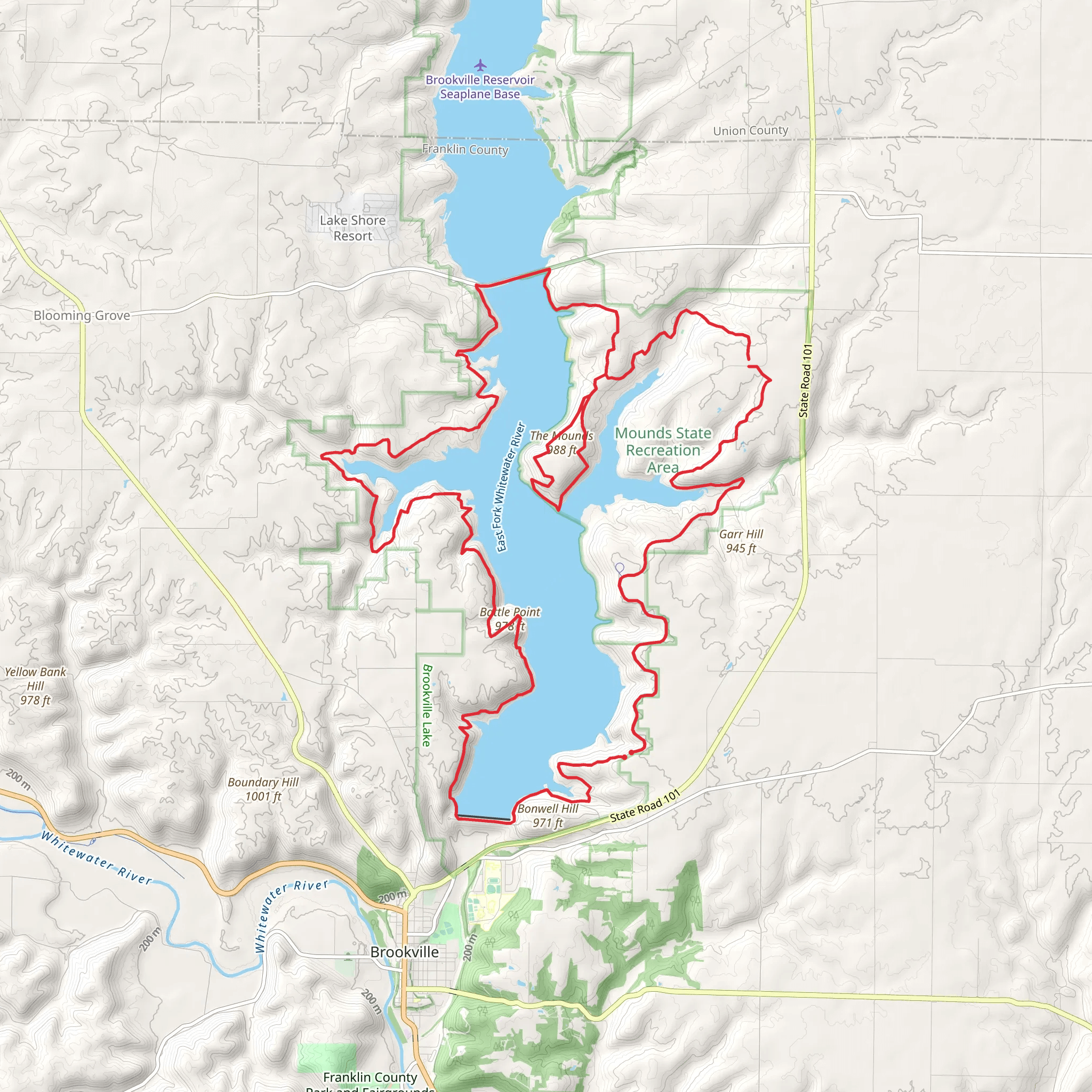 Adena Trace Loop mobile static map