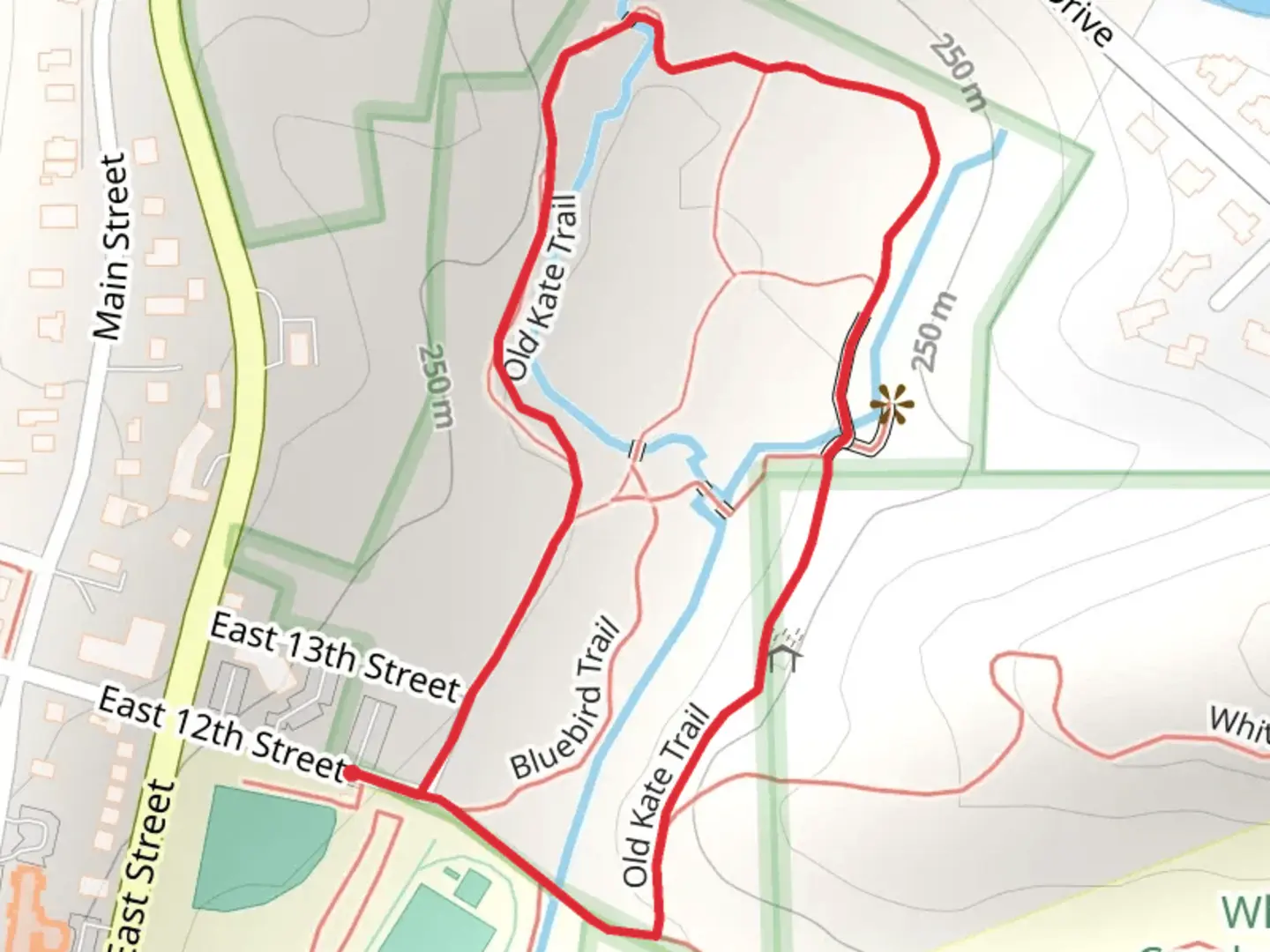 An image depicting the trail Old Kate Loop Trail and its surrounding area.