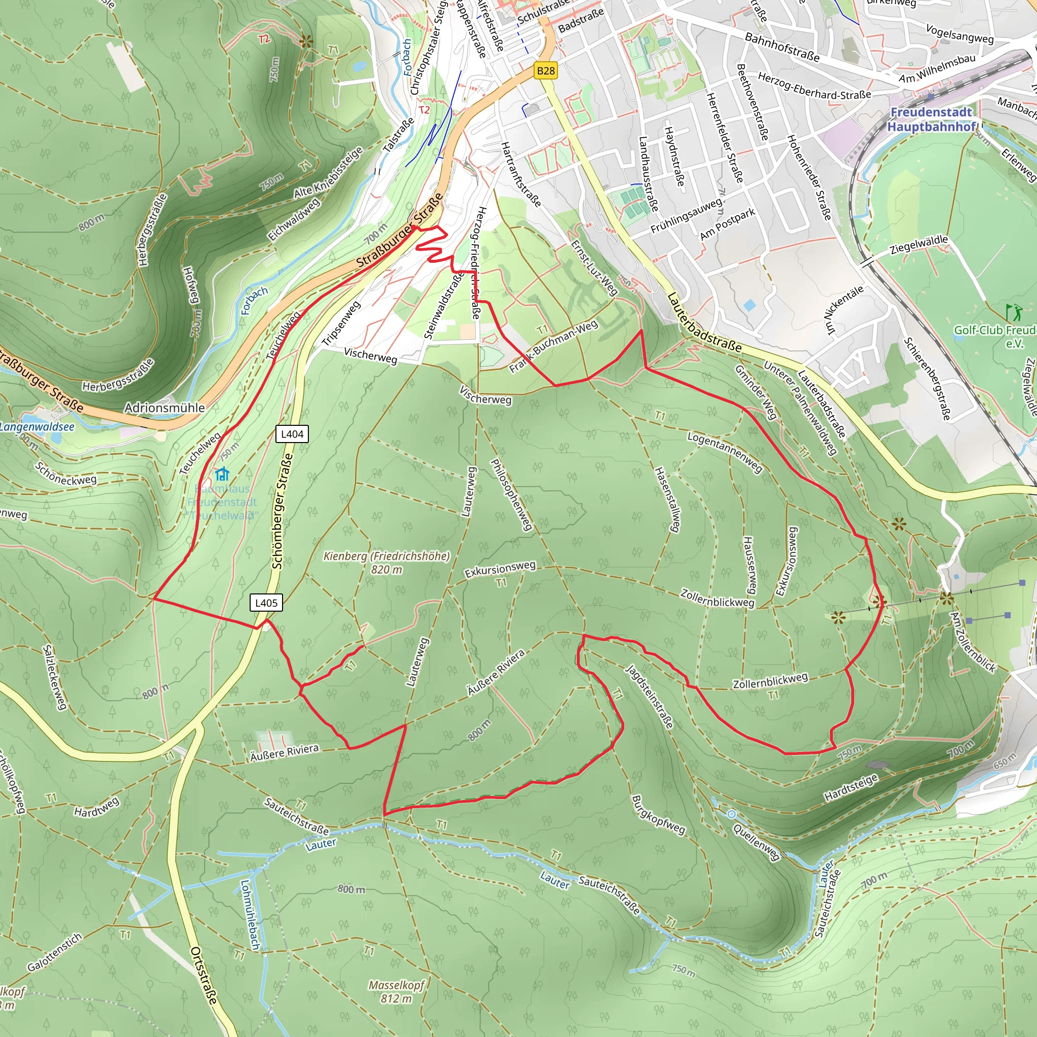 Tannenriesen Loop mobile static map