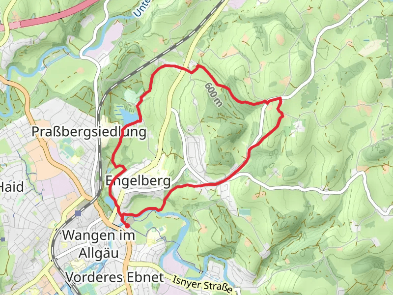 Obere Argen and Hammerweiher via Wangen im Allgaeu
